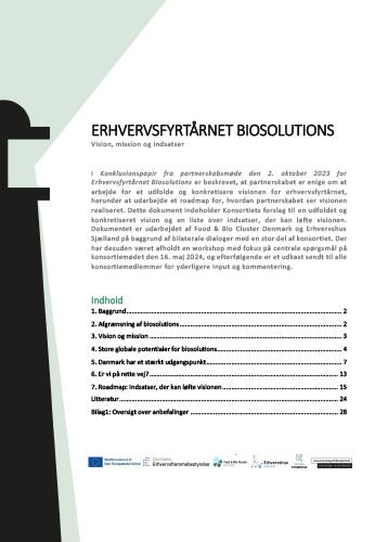 Vision - Erhvervsfyrtårnet for Biosolutions