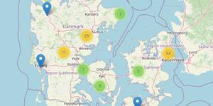 Interaktivt kort over aktører i Danmark, der arbejder med biosolutions